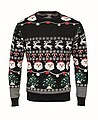Vánoční svetr s LED, L/XL, černá