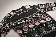 Vánoční svetr s LED, L/XL, černá