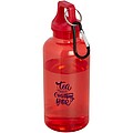 VASEALA Láhev z RPET s karabinou, 400ml, červená