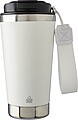 VITERBO Dvoustěnný termohrnek z recyklované nerezové oceli, 500 ml, bílá