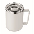 ZAFER Dvoustěnný termohrnek z nerezové oceli, 400 ml, bílá