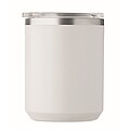 ZAFER Dvoustěnný termohrnek z nerezové oceli, 400 ml, bílá