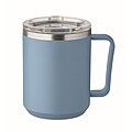 ZAFER Dvoustěnný termohrnek z nerezové oceli, 400 ml, modrošedá