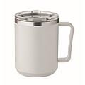 ZAFER Dvoustěnný termohrnek z nerezové oceli, 400 ml, šedá