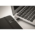 Zápisník A5 s integrovaným USB, černá