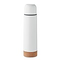 ZEHRA Dvoustěnná termoska z recyklované nerezové oceli, 500 ml, bílá