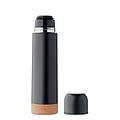 ZEHRA Dvoustěnná termoska z recyklované nerezové oceli, 500 ml, černá
