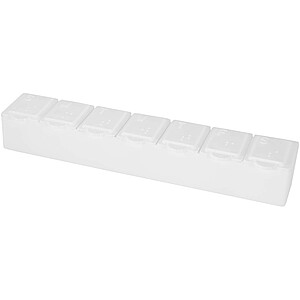 7denní multivitaminový organizér, bílá - reklamní předměty