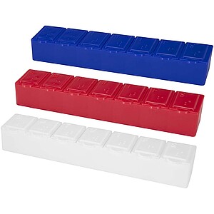 7denní multivitaminový organizér, modrá