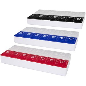 7denní multivitaminový organizér ráno/večer, modrá