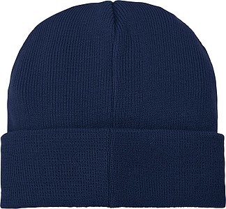 Akrylová čepice Boreas protáhlého tvaru (beanie), námořní modrá