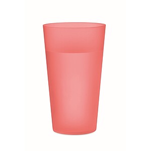 AMONDE Plastový kelímek, 500 ml, červená