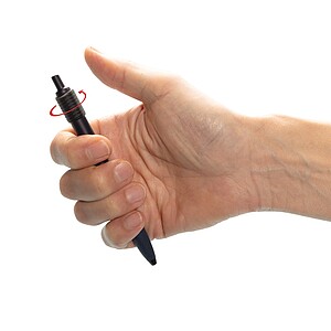 Antistresové pero z GRS recyklovaného ABS, námořní modrá