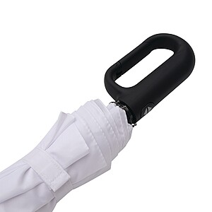 Automatický větruodolný kapesní deštník, bílá