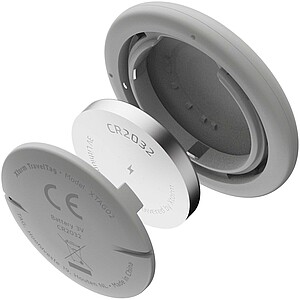 Balení 3 voděodolných cestovních lokátorů, špinavá bílá