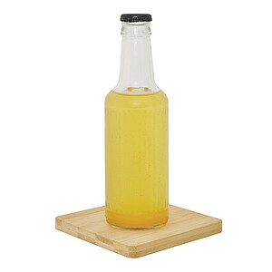 Bambusový podtácek s otvírákem, hnědá