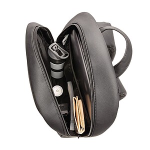 Batoh na notebook z veganské kůže Swiss Peak, černá