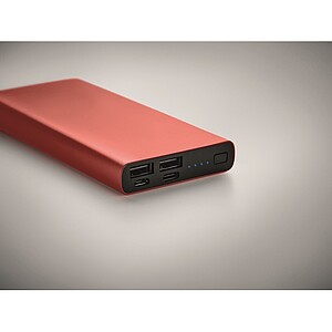 BRAHMA Hliníková powerbanka s kapacitou 10 000 mAh vínová