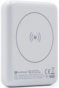 BrandCharger ultratenká magnetická powerbanka, černá