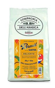 BRASILA Zrnková káva Corsini Brasil Santos, 250 g