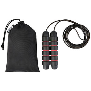 Černé švihadlo s RPET obalu, červené detaily