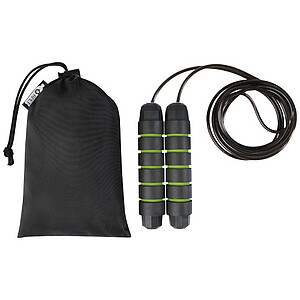 Černé švihadlo s RPET obalu, zelené detaily