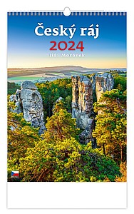 Český ráj 2024, nástěnný kalendář, prodloužená záda