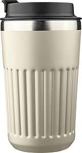 Cestovní hrnek z recyklované nerezové oceli, 400 ml, béžová