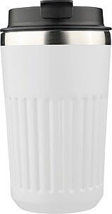 Cestovní hrnek z recyklované nerezové oceli, 400 ml, bílá