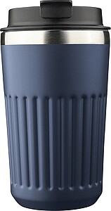 Cestovní hrnek z recyklované nerezové oceli, 400 ml, modrá