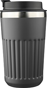 Cestovní hrnek z recyklované nerezové oceli, 400 ml, šedá
