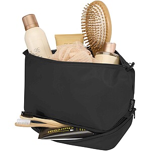 Cestovní toaletní taška z recyklovaného materiálu, černá