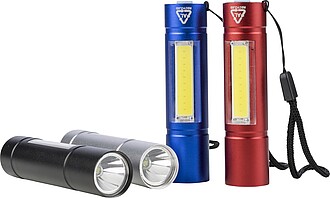 COB svítilna z recyklovaného hliníku, stříbrná