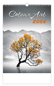 Colour Art 2024, nástěnný kalendář, prodloužená záda