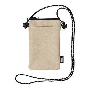 Crossbody taška na telefon, béžová