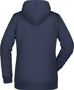 Dámská mikina s kapucí James Nicholson sweat hoodie women, námořní modrá, vel. S