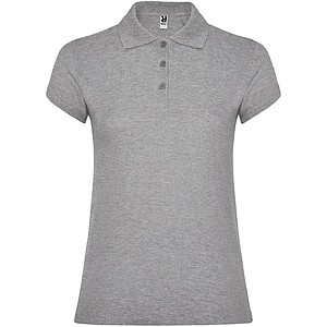 Dámská polokošile s krátkým rukávem, ROLY STAR, světle šedý melír, vel. 3XL