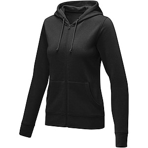 Dámská rozepínací mikina s kapucí Elevate THERON, černá, vel. 3XL