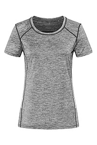 Dámské tričko STEDMAN RECYCLED SPORTS -T REFLECT WOMEN, šedý melír, M ekologické předměty