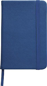 DEPUTY A6 Poznámkový blok, linkovaný, se záložkou a gumičkou, královsky modrý - reklamní zápisník