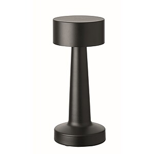 Dobíjecí kovová stolní lampa, černá