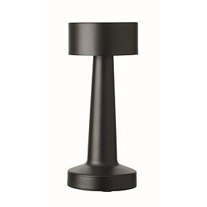 Dobíjecí kovová stolní lampa, černá