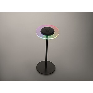 Dobíjecí kovová stolní lampa, černá