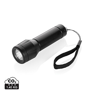 Dobíjecí USB svítilna, černá - reklamní předměty