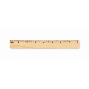 Dřevěné pravítko 20 cm, béžová