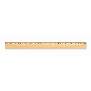 Dřevěné pravítko 30 cm, béžová