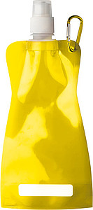 DUNCAN Rolovací plastová láhev s klipem, 420 ml, žlutá