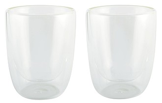 Dvě teplotě odolné sklenice, objem 300ml, transparentní - reklamní hrnky