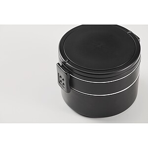 Dvoupatrový box na oběd 950 ml, černá