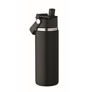 Dvoustěnná láhev 500 ml, černá - reklamní předměty